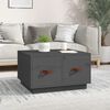 vidaXL Table basse Gris 60x53x35 cm Bois massif de pin