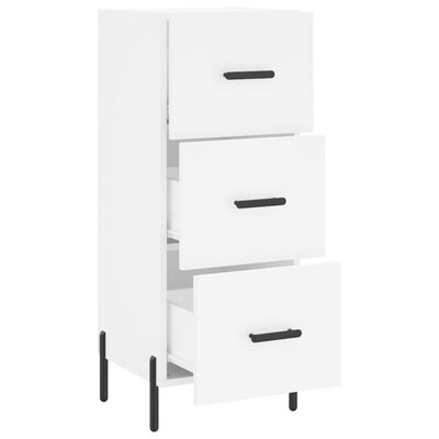 vidaXL Buffet blanc 34,5x34x90 cm bois d'ingénierie