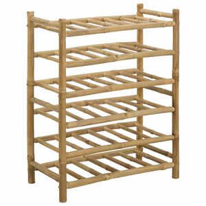 vidaXL &Eacute;tag&egrave;re &agrave; vin Bambou Naturel