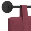 vidaXL T&ecirc;te de lit suspendue Uni Bordeaux 110 x 55 x 5 cm tissu