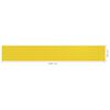 vidaXL &Eacute;cran de balcon Jaune 90x600 cm PEHD