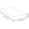 vidaXL &Eacute;tag&egrave;re murale 40x20x4 cm bambou