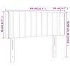 vidaXL T&ecirc;te de lit &agrave; LED Marron fonc&eacute; 83x16x78/88 cm Tissu