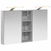 vidaXL Ensemble de Meubles de Salle de Bain 3 pc 80 x 10,5 x 50 cm