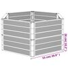 vidaXL Jardini&egrave;res de jardin 2 pcs anthracite PP