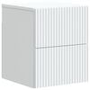 vidaXL Cabinet de chevet mural avec tiroir Blanc 33 x 34,5 x 40 cm