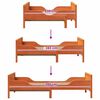 vidaXL Cadre de lit Brun cire 80 x 200 cm Bois d'ing&eacute;nierie