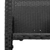 vidaXL Ensemble de bar de jardin 5 pcs sans coussins noir poly rotin