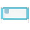 vidaXL Barri&egrave;re de s&eacute;curit&eacute; de lit d'enfant Bleu 150x25 cm Tissu