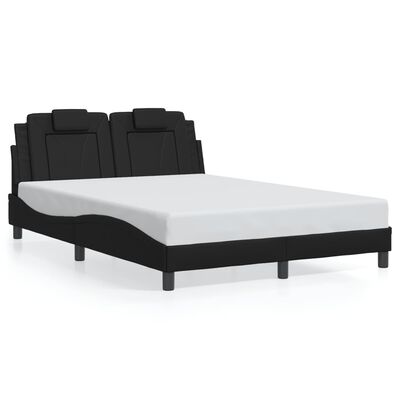 vidaXL Cadre de lit sans matelas noir 140x200 cm similicuir