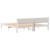 vidaXL Cadre de lit avec t&ecirc;te de lit Blanc 180 x 200 cm Pin massif