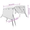 vidaXL Toit bimini à 3 arceaux parois latérales 183x(137-152)x137 cm