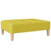 vidaXL Canap&eacute;-lit &agrave; 2 places avec tabouret Vert Tissu