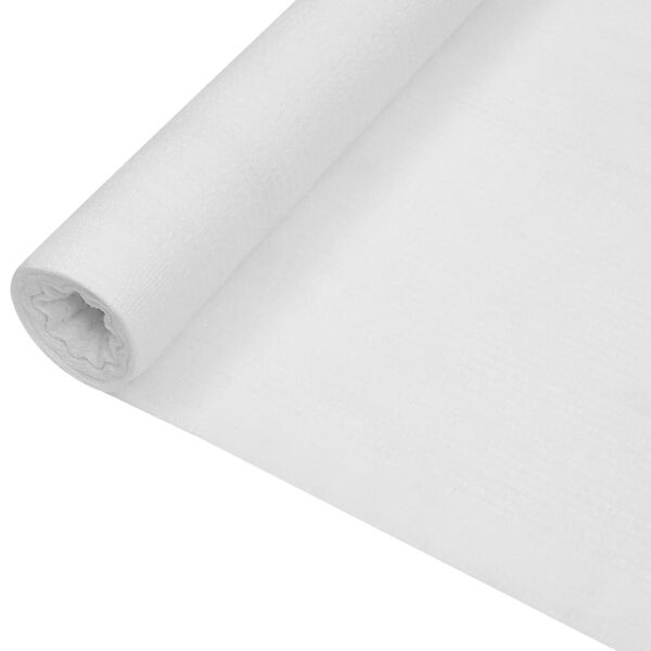 vidaXL Filet brise-vue Blanc 1,5x10 m PEHD 150 g/m²