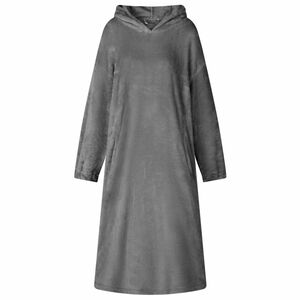 vidaXL Sweat &agrave; capuche couverture Gris fonc&eacute; S Flanelle