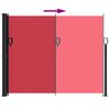 vidaXL Auvent lat&eacute;ral r&eacute;tractable rouge 160x600 cm