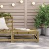 vidaXL Repose-pied de jardin 70x70x30 cm bois de pin impr&eacute;gn&eacute;