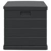 vidaXL Bo&icirc;te de Rangement de Jardin Anthracite 77,5 x 54,5 x 53 cm