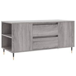 vidaXL Table basse sonoma gris 102x44,5x50 cm bois d'ing&eacute;nierie