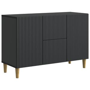 vidaXL Buffet Noir 89 x 34,5 x 60 cm Bois d'ing&eacute;nierie