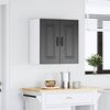 vidaXL Armoire murale de cuisine Kalmar noir bois d'ing&eacute;nierie
