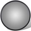 vidaXL Miroir de trafic convexe Acrylique Noir 30 cm Int&eacute;rieur