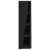 vidaXL Meuble d'angle Noir 27,5x27x102cm Bois d'ing&eacute;nierie