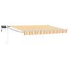 vidaXL Store r&eacute;tractable manuel avec LEDs Jaune et blanc 2,5 x 2 m