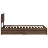 vidaXL Lit de Rangement Ch&ecirc;ne brun 75 x 190 cm Bois d'ing&eacute;nierie