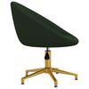 vidaXL Chaises &agrave; manger lot de 2 vert fonc&eacute; velours