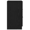 vidaXL Cabinet de chevet Ch&ecirc;ne noir 40 x 65 x 65 cm Bois d'ing&eacute;nierie