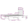 vidaXL Lit coulissant sans matelas 2x(90x200) cm