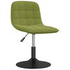 vidaXL Chaises pivotantes &agrave; manger lot de 4 vert clair velours
