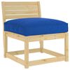 vidaXL Coussin pour assise de palette Bleu royal 70 x 70 x 12 cm