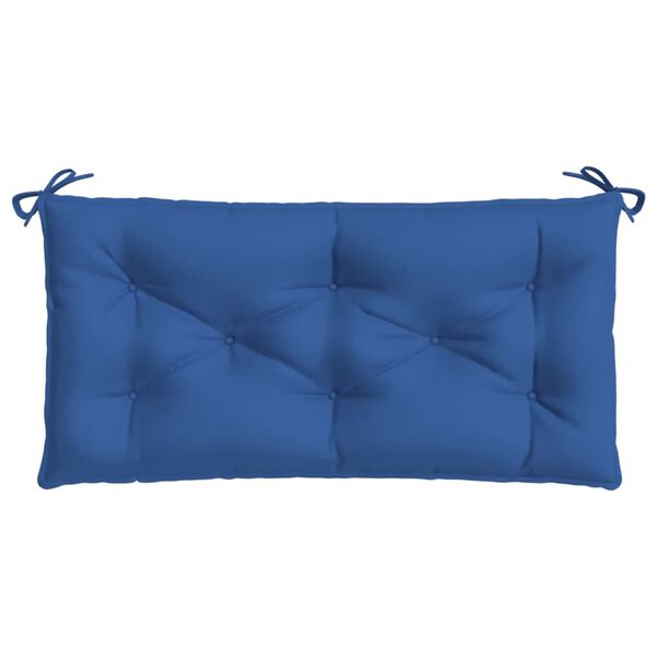 vidaXL Coussin de banc de jardin bleu 100x50x7 cm tissu oxford