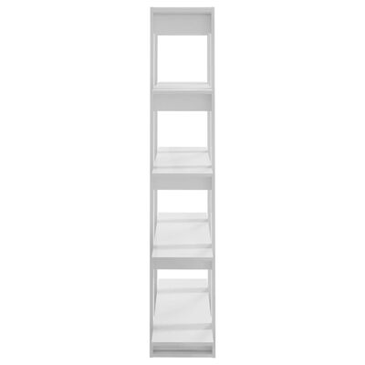 vidaXL Bibliothèque/Séparateur de pièce Blanc brillant 100x30x160 cm