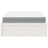 vidaXL Lit avec matelas blanc 120x190 cm bois massif de pin