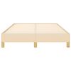 vidaXL Cadre de lit sans matelas cr&egrave;me 120x190 cm tissu