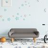 vidaXL Canap&eacute; pour enfants taupe 70x40x24 cm tissu