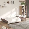 vidaXL Canap&eacute;-lit &agrave; 2 places Taupe Tissu