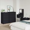 vidaXL Armoires de rangement 2 pcs Noir 60 x 48 x 105 cm