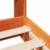 vidaXL Cadre de lit sans matelas cire marron 140x190cm bois pin massif