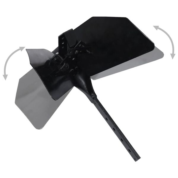 vidaXL Accessoire de charrue à timon Noir Métal