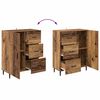vidaXL Buffet Bois Ancien 69,5 x 34 x 90 cm Bois d'ing&eacute;nierie et fer