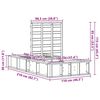 vidaXL Cadre de lit Marron 100 x 200 cm Bois de pin massif