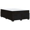 vidaXL Cadre de lit avec matelas Noir 140 x 200 cm tissu
