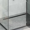vidaXL &Eacute;vacuation de douche 2-en-1 avec siphon &agrave; 360&deg; Noir 100 cm