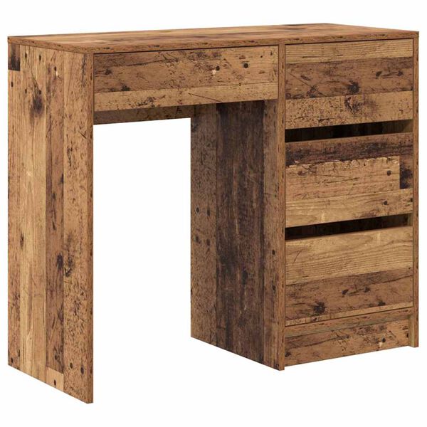vidaXL Bureau Bois Ancien 90 x 37,5 x 75 cm Bois d'ing&eacute;nierie