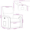 vidaXL Fauteuil inclinable &eacute;lectrique noir similicuir