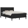 vidaXL Cadre de lit avec matelas Noir 160 x 200 cm Velours